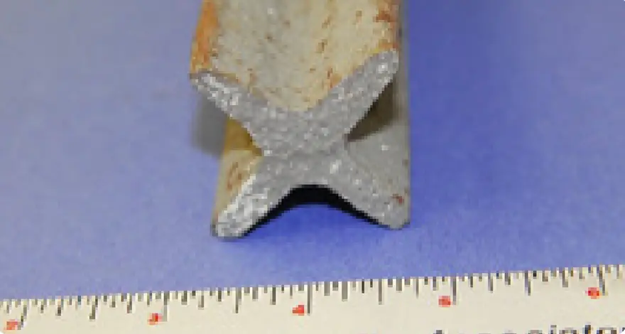 FIGURE 1. The star member shown in the asreceived condition.