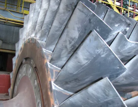 FIGURE 1. Compressor rotor inlet with fouling deposits