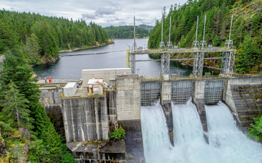 FIGURE 1. Ladore Dam Spillway, Image courtesy BC Hydro
